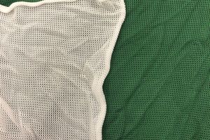 green and white archery netting