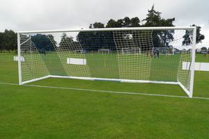 blue white football nets