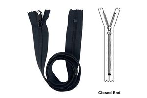 0.5m Long Heavy Duty Plastic Zip