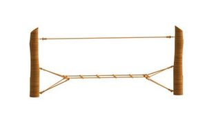 Rope ladder, for robinia posts