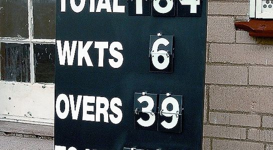 Freestanding Compact Cricket Scoreboard (1.1m x 750mm)