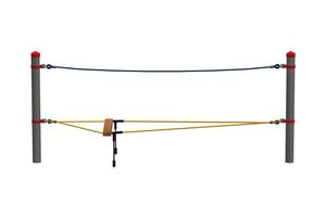 Balancing rope, for steel posts