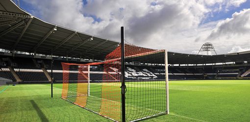 vertical stripe box football nets