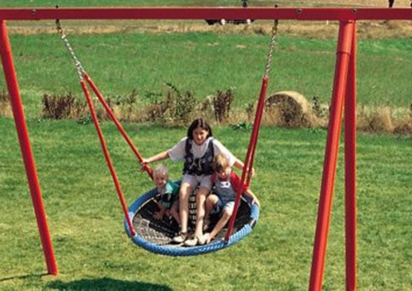 Steel tube swing frame