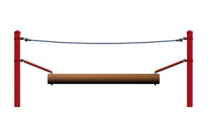 Wobble beam, for steel posts