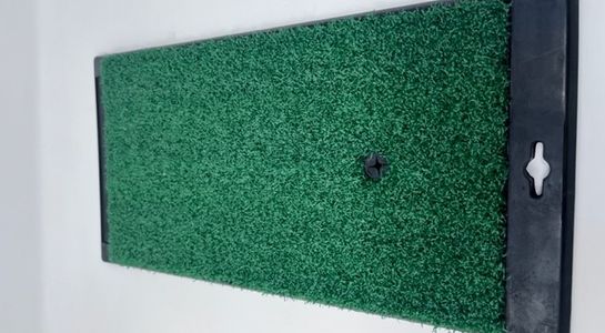 golf fairway mat with tee holder