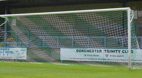 striped goal nets