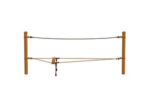Balancing rope, for robinia posts