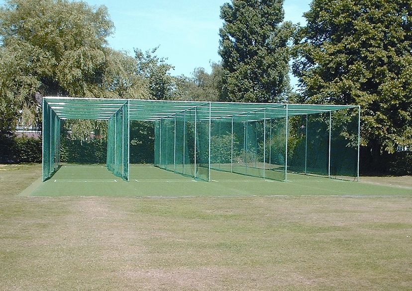 cricket net and mat