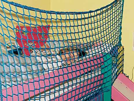 Loft Bunk Bed Safety Net Huck, Bunk Bed Cargo Net