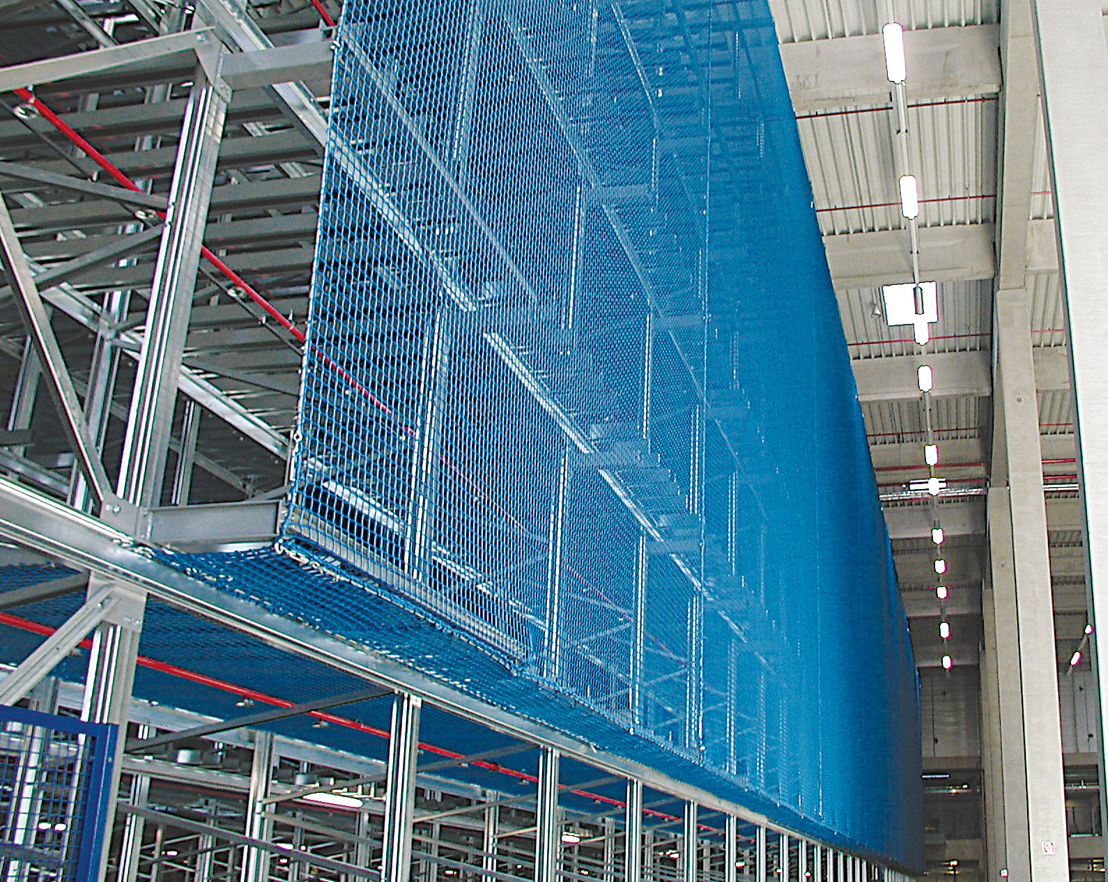 Heavy duty pallet rack netting Huck